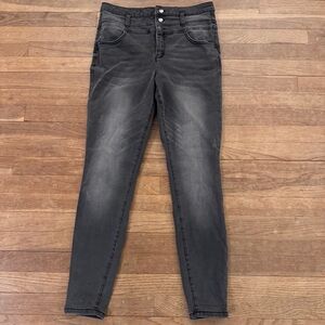 Vylette Women's Grey High Rise Skinny Jeans - Size 11/30W
 b88